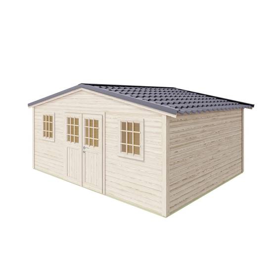 Cerland - Abri de Jardin Bois Epicéa Double Porte 21,18 m² – MADEIRA - Image 1