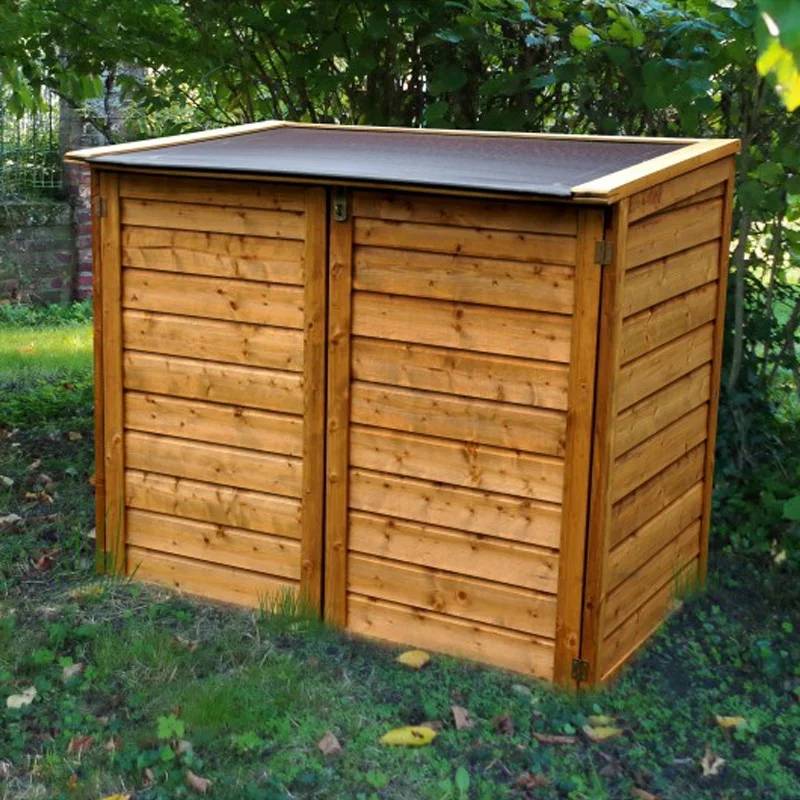 Chalet & Jardin - Coffre de jardin Bois Marron 1350 L H 125 cm – CHALET & JARDIN - Image 5