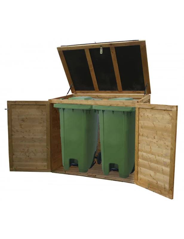 Chalet & Jardin - Coffre de jardin Bois Marron 1350 L H 125 cm – CHALET & JARDIN - Image 6