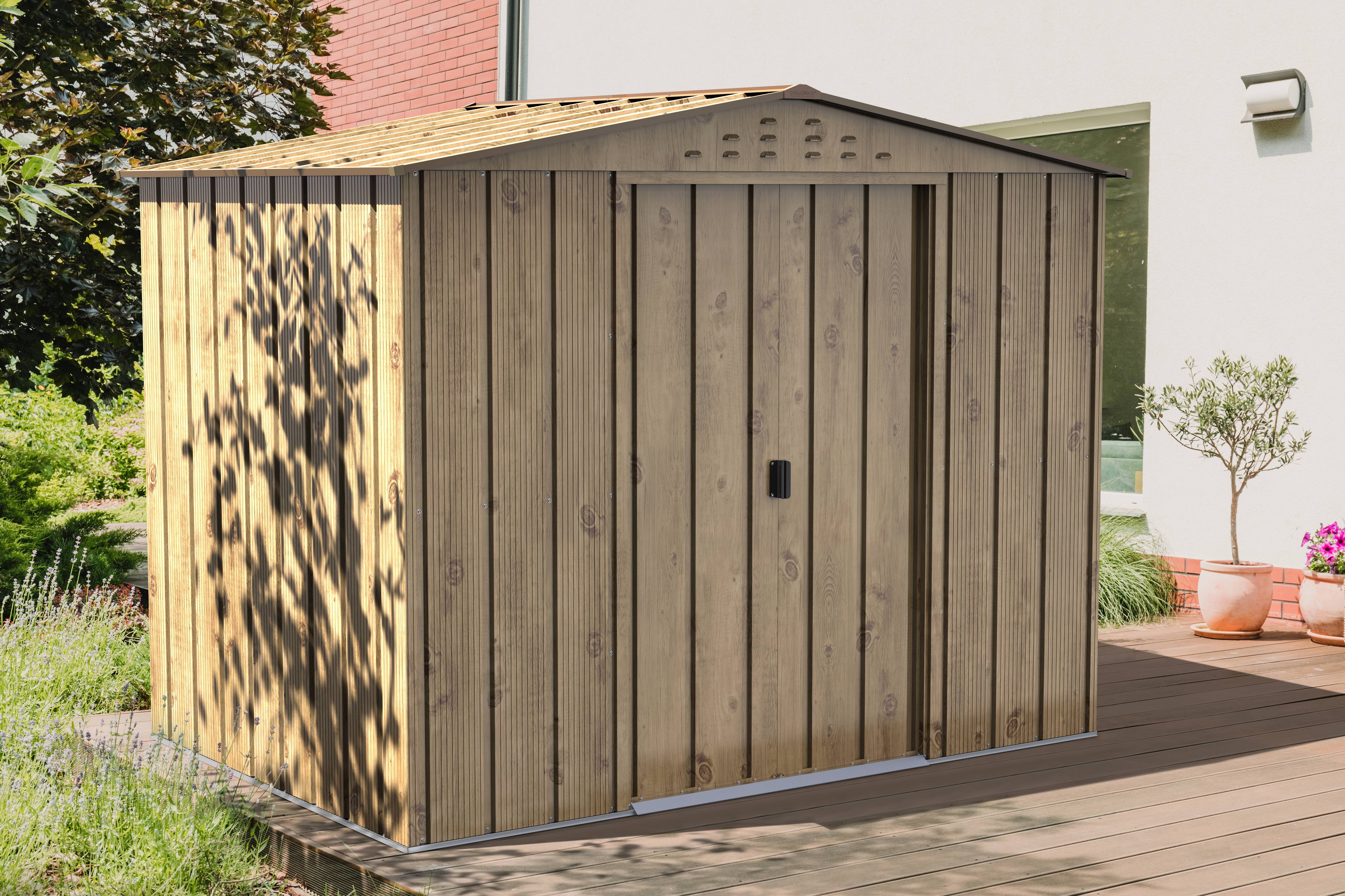 Duramax - Abri de Jardin Métal Imitation Bois 7,75m² Ep.33mm – DURAMAX - Image 1