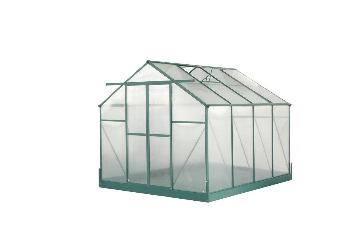 Serre de Jardin Aluminium Polycarbonate 4 mm Vert 7,44 m² SR3024J - HABRITA - Image 12