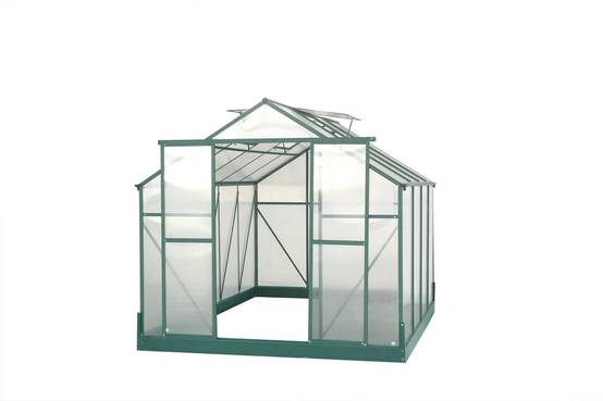 Serre de Jardin Aluminium Polycarbonate 4 mm Vert 7,44 m² SR3024J - HABRITA - Image 16