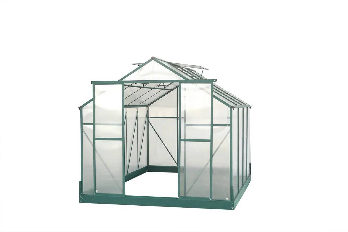 Serre de Jardin Aluminium Polycarbonate 4 mm Vert 7,44 m² SR3024J - HABRITA - Image 16