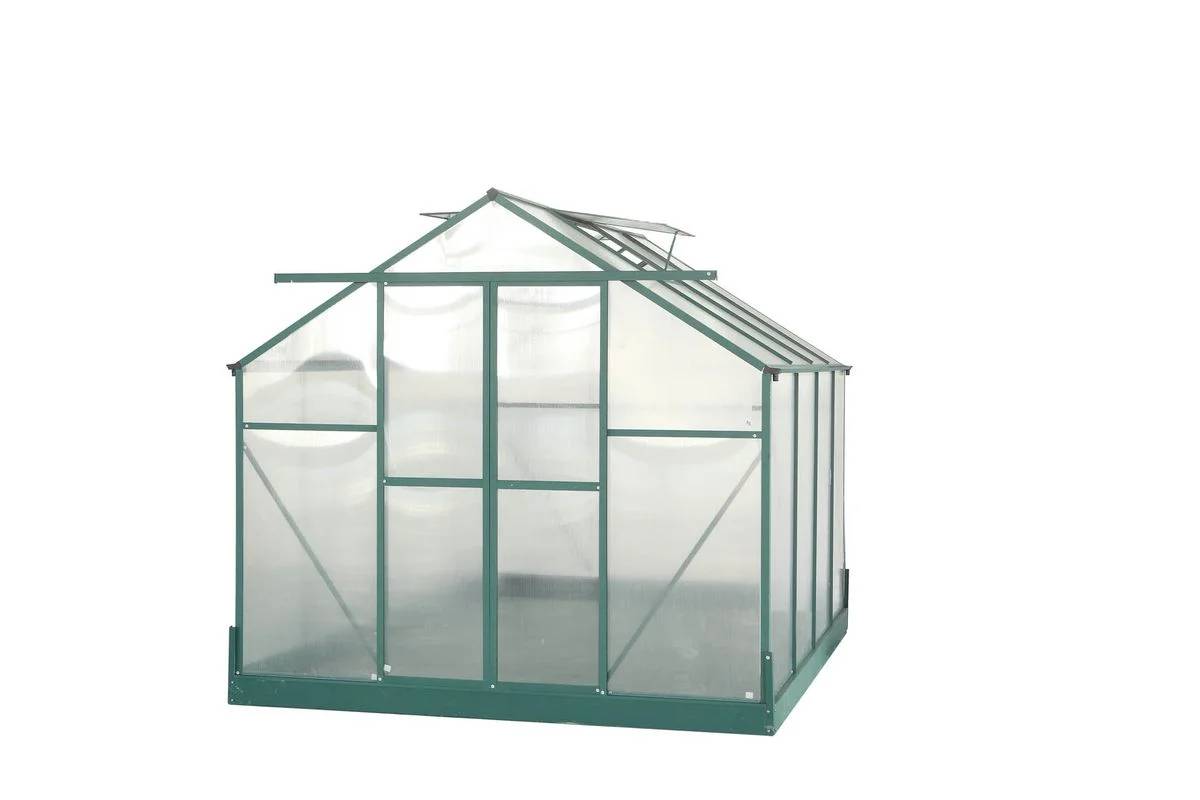 Serre de Jardin Aluminium Polycarbonate 4 mm Vert 7,44 m² SR3024J - HABRITA - Image 14