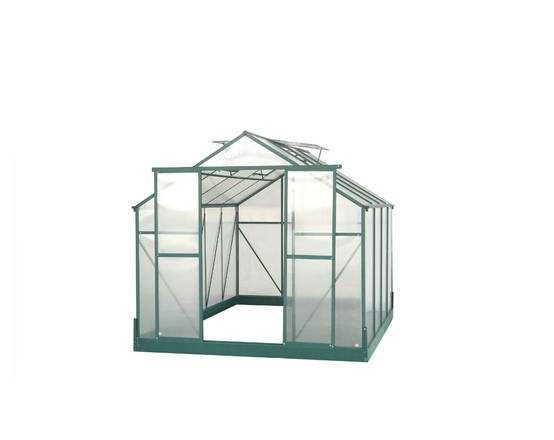 Serre de Jardin Aluminium Polycarbonate 4 mm Vert 7,44 m² SR3024J - HABRITA - Image 15