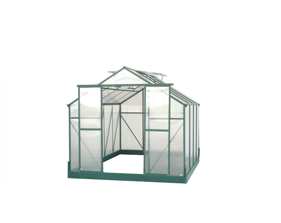 Serre de Jardin Aluminium Polycarbonate 4 mm Vert 7,44 m² SR3024J - HABRITA - Image 15