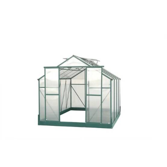 Serre de Jardin Aluminium Polycarbonate 4 mm Vert 7,44 m² SR3024J - HABRITA - Image 17