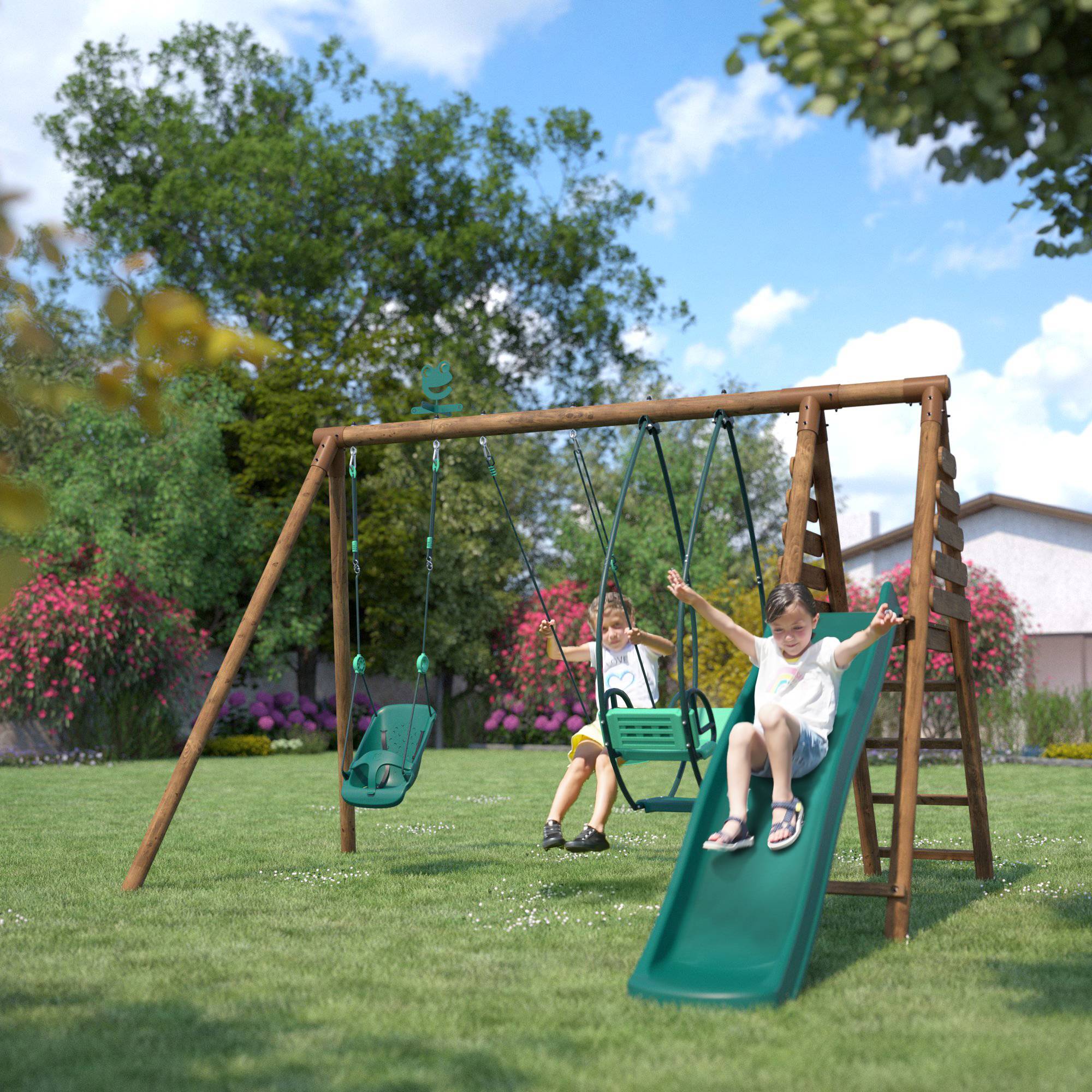 Soulet - Portique Enfants Bois Colza - SOULET - Image 2