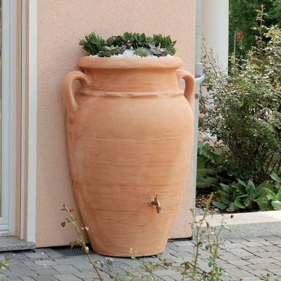 Garantia - Récupérateur d'eau de pluie 260L collecteur et robinet inclus PP coloris terre cuite - GARANTIA - Image 7