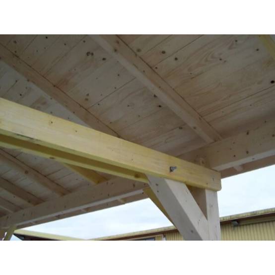 Carport bois avec toit double pente Habrita : 1 voiture- 17,50 M2 - Image 8