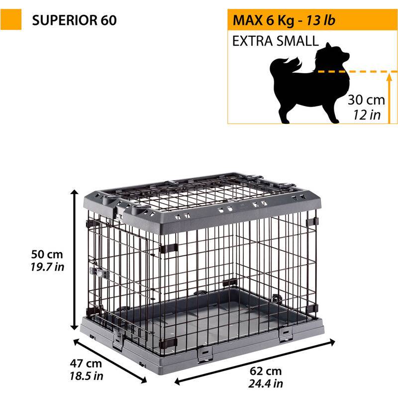 Ferplast - Cage de transport pour chien Superior 60 - Ferplast - Image 7