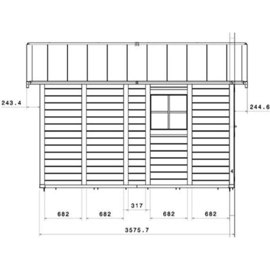 Grosfillex - Abri de Jardin PVC Gris Clair avec Kit de Fixation 11 m² Ep.26mm – GROSFILLEX - Image 4