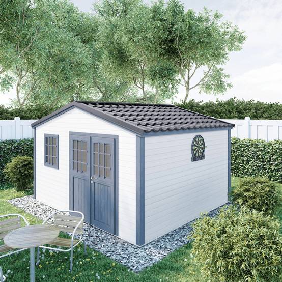 Cerland - Abri de Jardin Bois 13,6 m² Toiture Acier Galvanisé - MADEIRA - Image 3