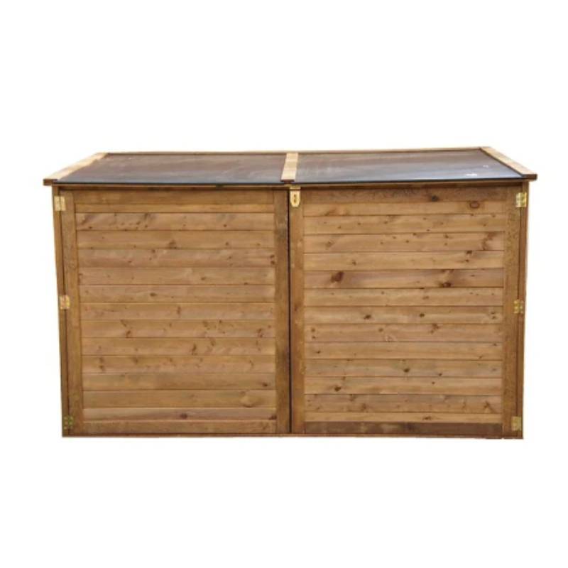 Coffre de Jardin Bois Pin Marron 2000L Trocadero – CHALET & JARDIN - Image 11