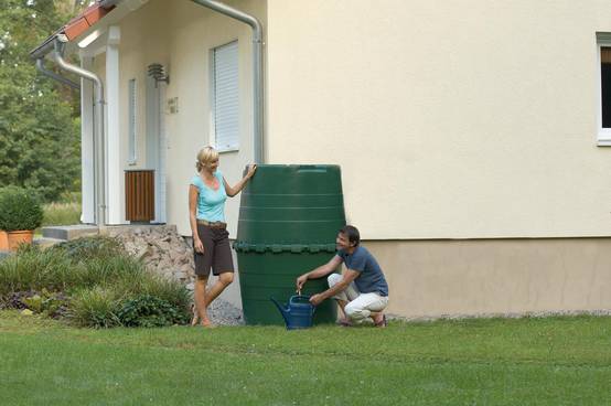 Graf - Récupérateur d'eau de pluie 1300L vert – GRAF - Image 5