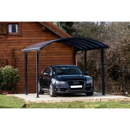Carport alu toit polycarbonate Habrita : 1 voiture - 14,62 M2 - Image 7
