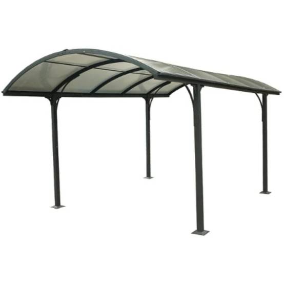 Carport alu toit polycarbonate Habrita : 1 voiture - 14,62 M2 - Image 1