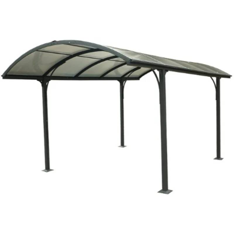 Carport alu toit polycarbonate Habrita : 1 voiture - 14,62 M2