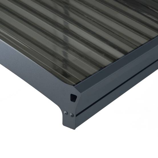 Canopia by Palram - Carport Abri Voiture Aluminium Gris Anthracite 494,5P x 494,5L x 239H cm – PALRAM - Image 2
