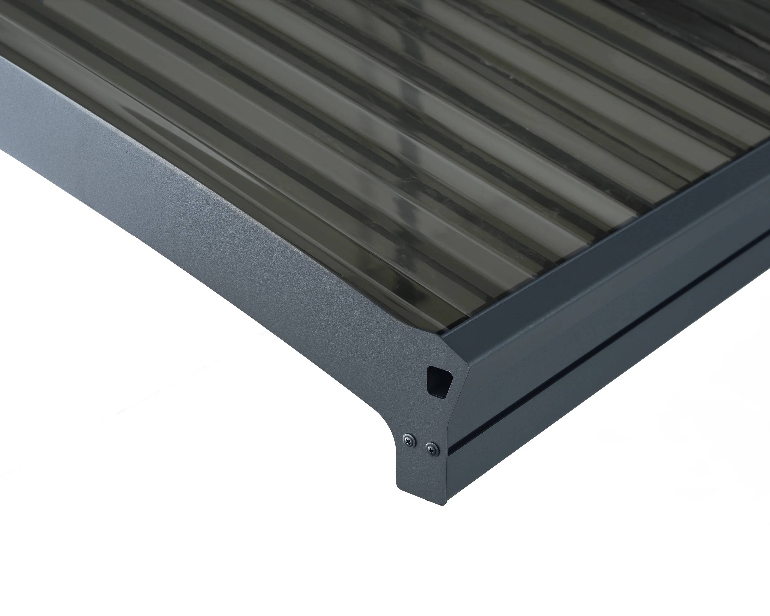 Canopia by Palram - Carport Abri Voiture Aluminium Gris Anthracite 494,5P x 494,5L x 239H cm – PALRAM - Image 13