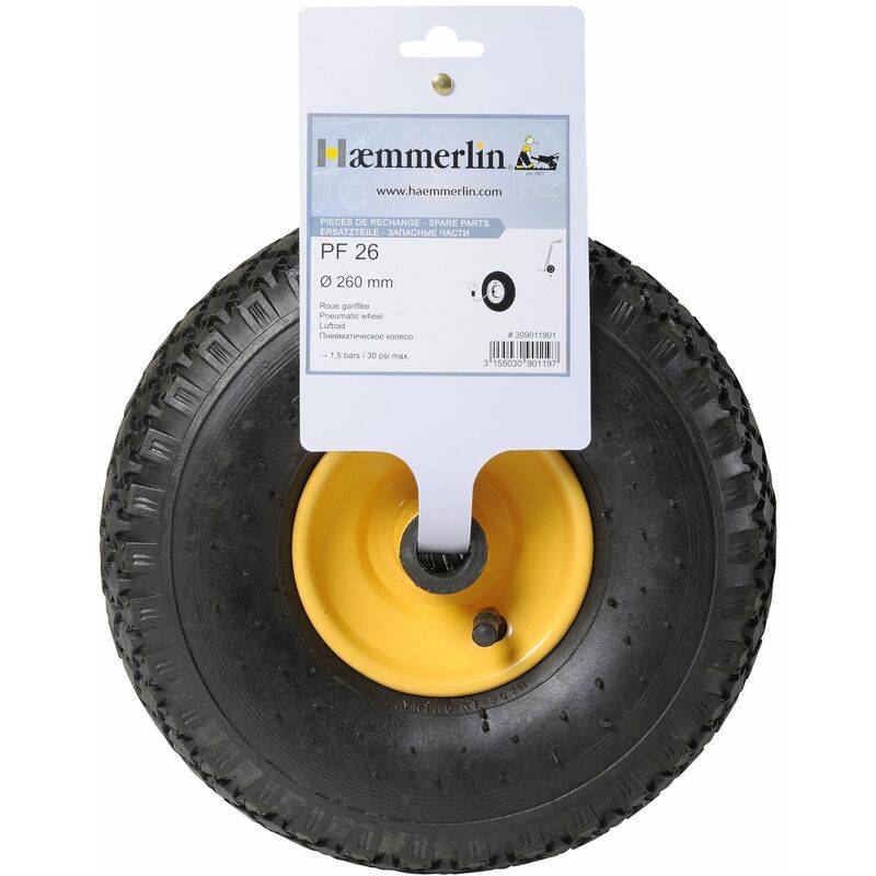 Roue de Diable Gonflée PF 26 - HAEMMERLIN - Image 2