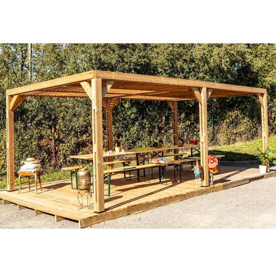 Pergola autoportante bois traité - HABRITA - Image 2