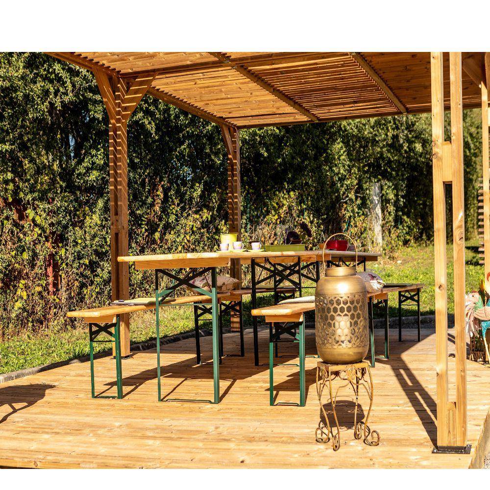 Pergola autoportante bois traité - HABRITA - Image 4