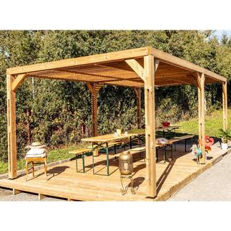 Pergola autoportante bois traité - HABRITA