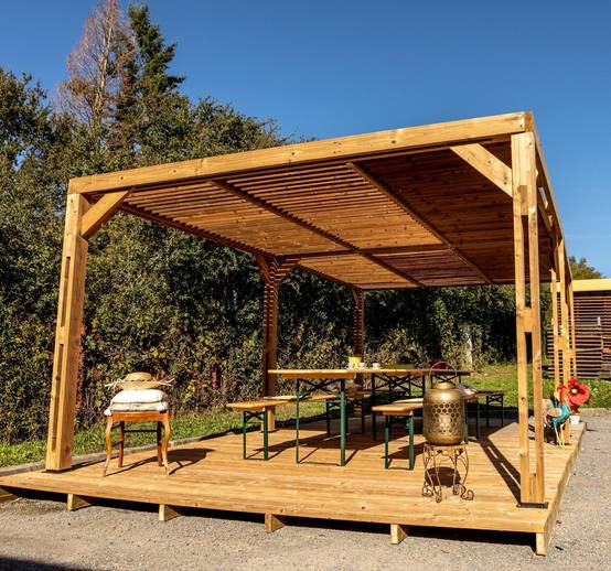 Pergola autoportante bois traité - HABRITA - Image 9