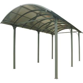 Carport pour camping-car aluminium gris anthracite 27,51 m² - HABRITA