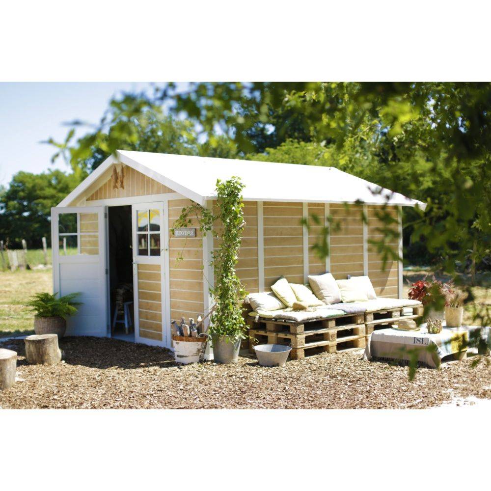 Grosfillex - Abri De Jardin Chêne Naturel 10,6m² Ep.26mm - GROSFILLEX - Image 2
