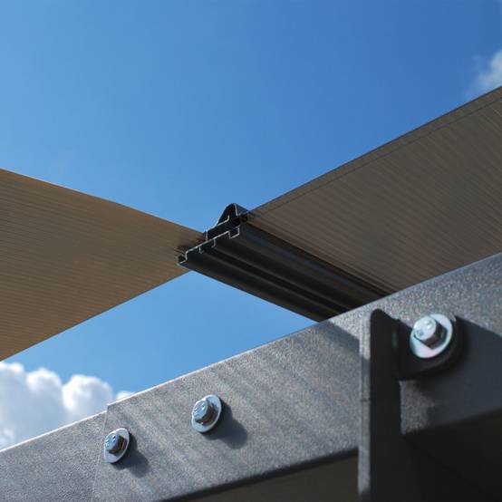 Carport aluminium toit polycarbonate : 1 voiture - 15,4 M2 - Image 4