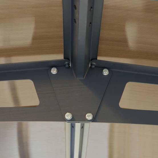 Carport aluminium toit polycarbonate : 1 voiture - 15,4 M2 - Image 5