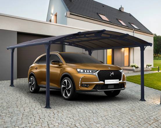 Carport aluminium toit polycarbonate : 1 voiture - 15,4 M2 - Image 10