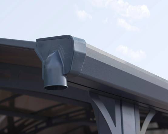Carport aluminium toit polycarbonate : 1 voiture - 15,4 M2 - Image 14