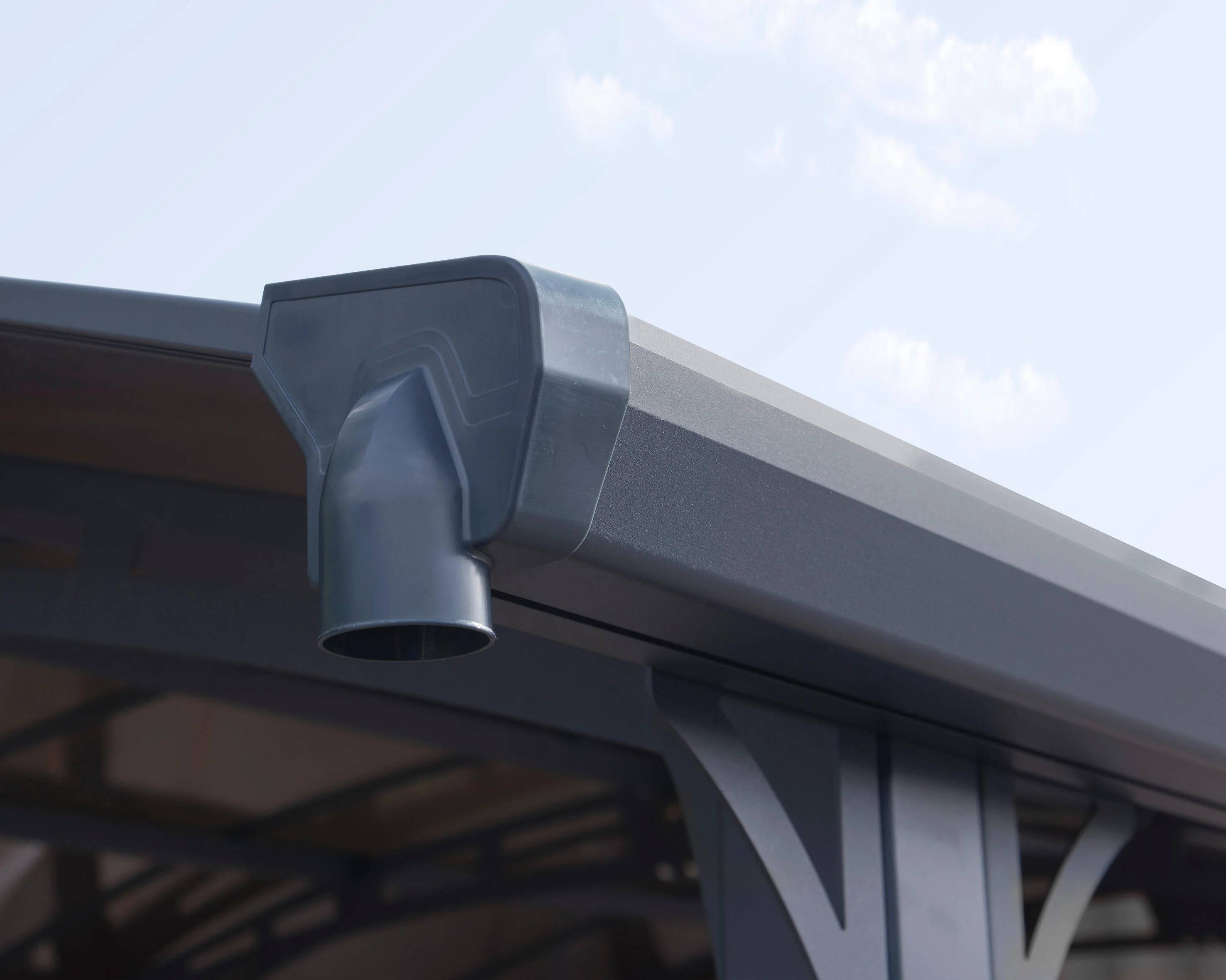 Carport aluminium toit polycarbonate : 1 voiture - 15,4 M2 - Image 14