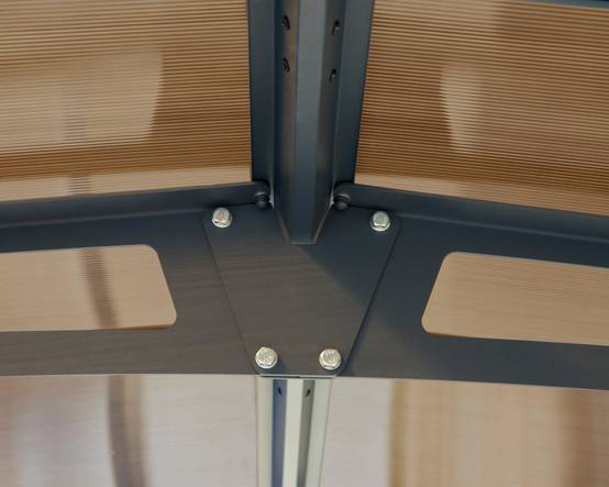 Carport aluminium toit polycarbonate : 1 voiture - 15,4 M2 - Image 15
