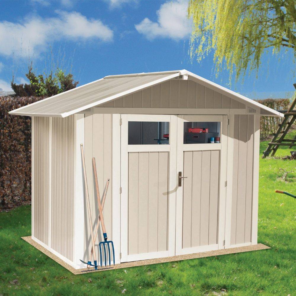 Grosfillex - Abri de jardin résine 4 M2 Ep.26mm Utility - GROSFILLEX - Image 1