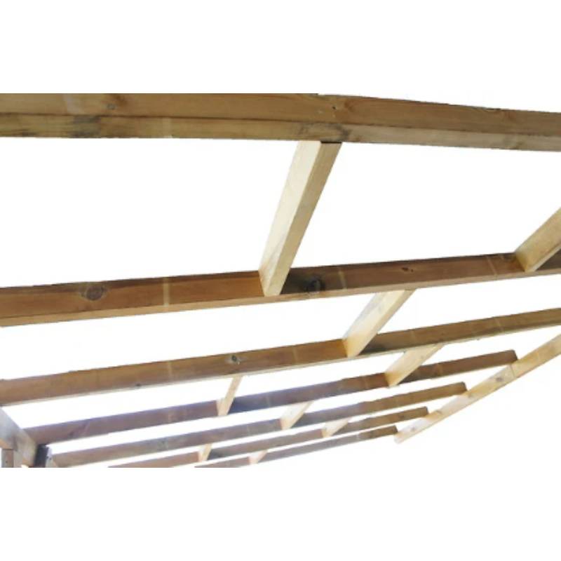 Toit-terrasse Pergola Bois Marron - CHALET & JARDIN - Image 7