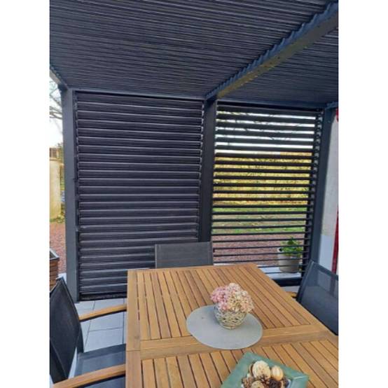 Pergola autoportante bioclim. Alu. Vantelles latérales 10,80 m2 - Image 1