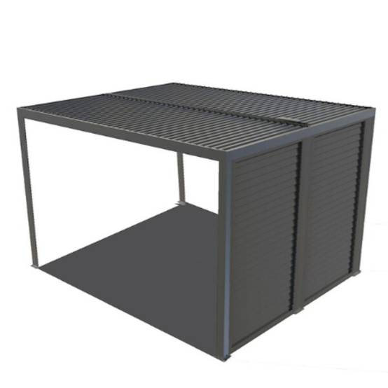 Pergola autoportante bioclim. Alu. Vantelles latérales 10,80 m2 - Image 9