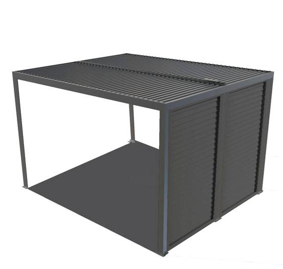 Pergola autoportante bioclim. Alu. Vantelles latérales 10,80 m2 - Image 13