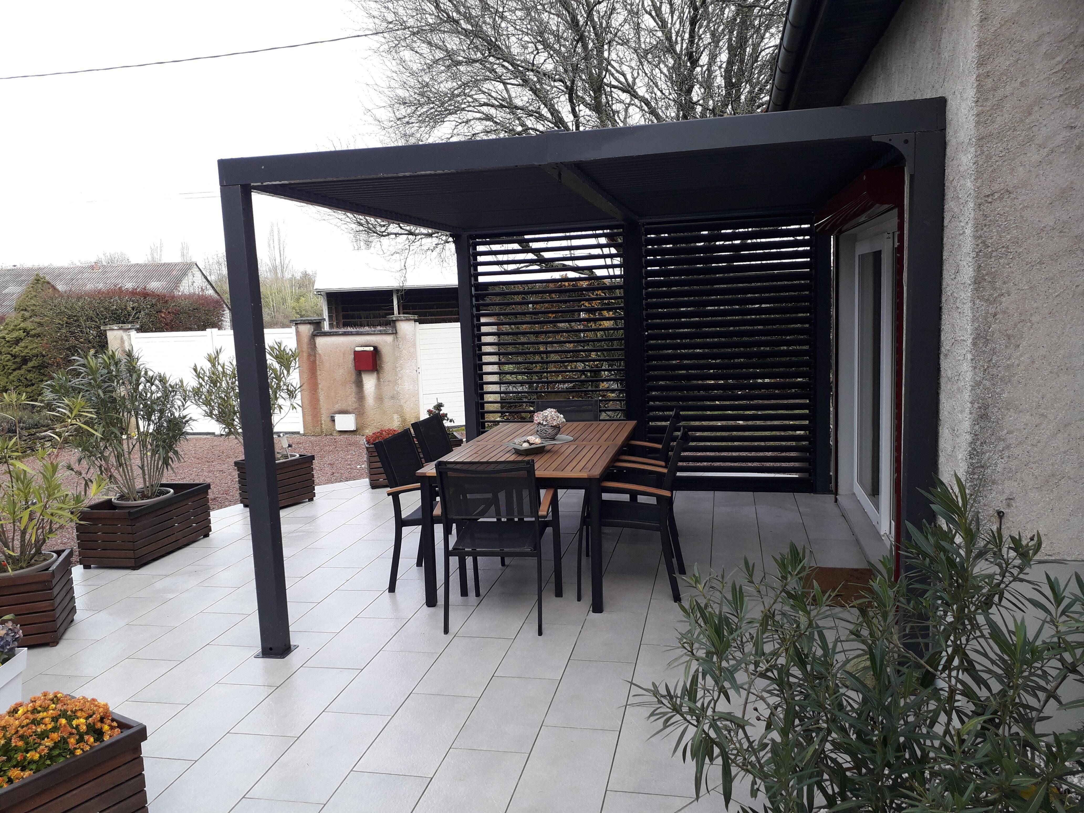 Pergola autoportante bioclim. Alu. Vantelles latérales 10,80 m2 - Image 14