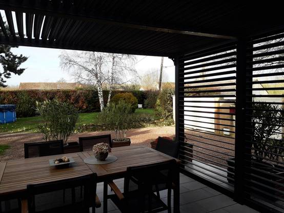 Pergola autoportante bioclim. Alu. Vantelles latérales 10,80 m2 - Image 18