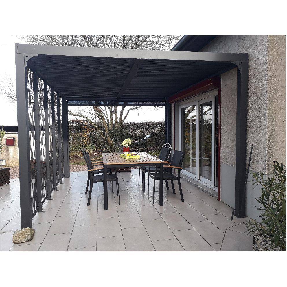 Pergola autoportante bioclima. alu. 5 panneaux Moucha. 10,80 m2 - Image 3