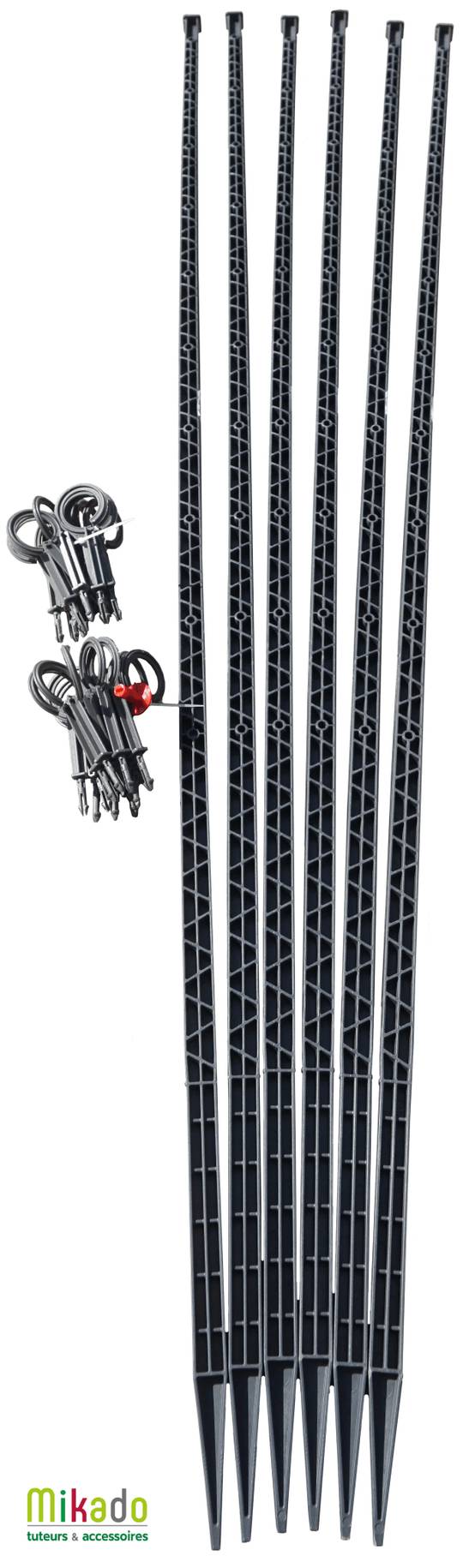 Pack 6 tuteurs avec attaches – MIKADO - Image 9