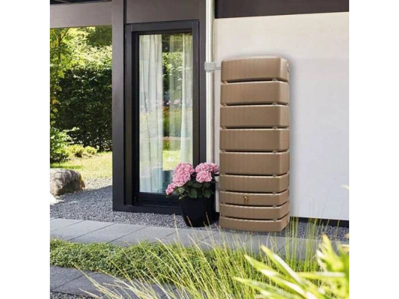 Garantia - Récupérateur d'eau de pluie mural 500L Slim taupe – GARANTIA - Image 1