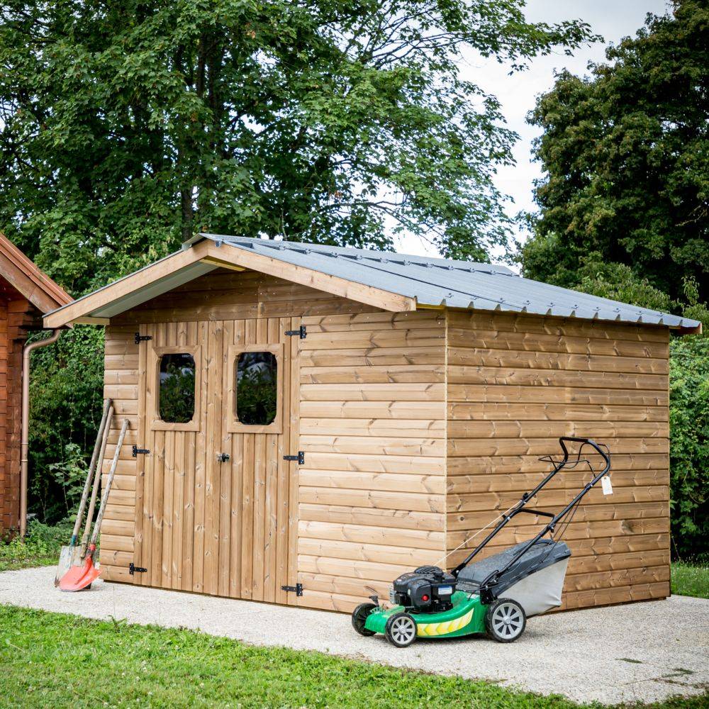 Habrita - Abri de jardin Bois Thermo-Chauffé 10,33m² Ep.19mm - HABRITA - Image 1