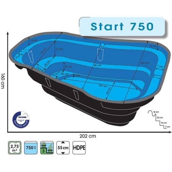 Ubbink - Bassin préformé Start 750L - Ubbink - Image 3