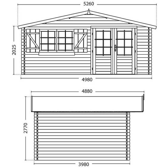 Cerland - Abri De Jardin Bois Epicéa 17,3 m² Lilac – Cerland - Image 5